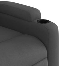 Massagesessel Dunkelgrau Stoff