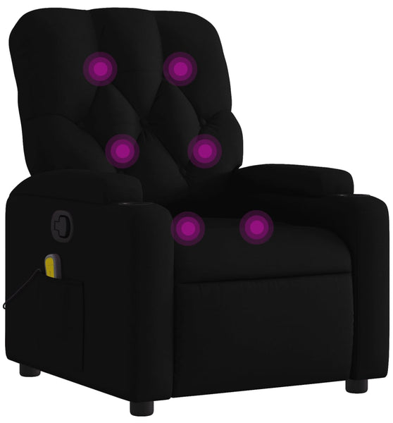 Massagesessel Schwarz Stoff