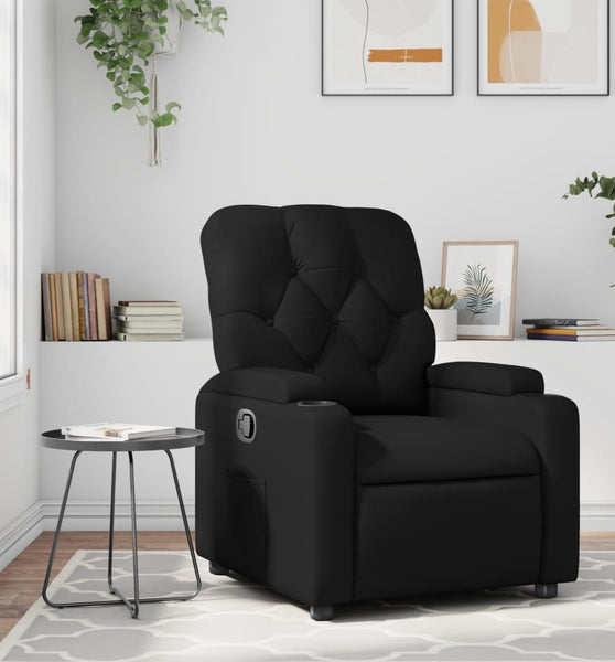 Relaxsessel Schwarz Kunstleder