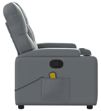 Massagesessel Grau Kunstleder