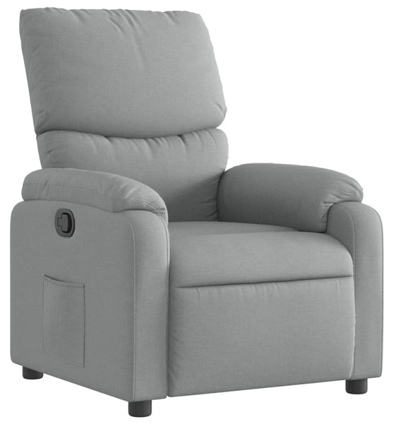 Relaxsessel Hellgrau Stoff