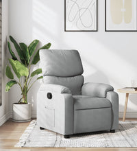 Relaxsessel Hellgrau Stoff