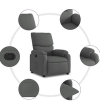 Relaxsessel Dunkelgrau Stoff