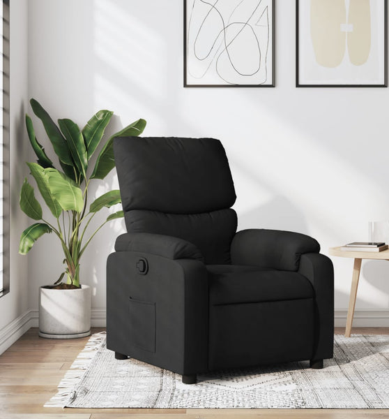 Relaxsessel Schwarz Stoff