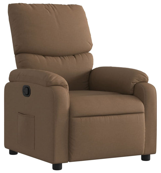 Relaxsessel Braun Stoff