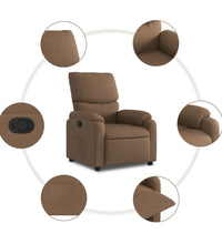 Relaxsessel Braun Stoff