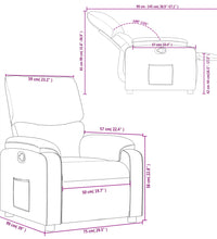 Relaxsessel Braun Stoff