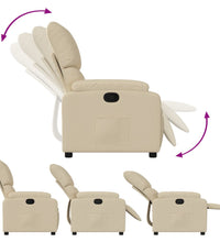 Relaxsessel Creme Stoff