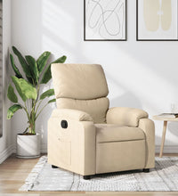 Relaxsessel Creme Stoff