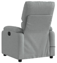 Massagesessel Hellgrau Stoff