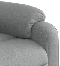 Massagesessel Hellgrau Stoff