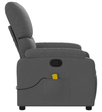 Massagesessel Dunkelgrau Stoff