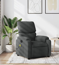 Massagesessel Dunkelgrau Stoff