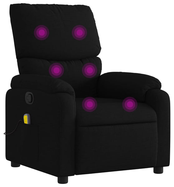 Massagesessel Schwarz Stoff