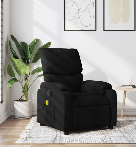 Massagesessel Schwarz Stoff
