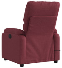 Massagesessel Weinrot Stoff