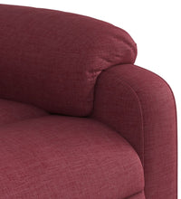 Massagesessel Weinrot Stoff