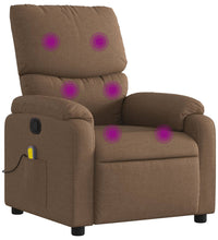 Massagesessel Braun Stoff