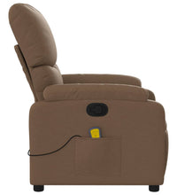 Massagesessel Braun Stoff