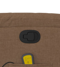 Massagesessel Braun Stoff
