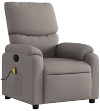 Massagesessel Taupe Stoff