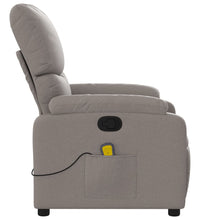 Massagesessel Taupe Stoff