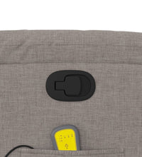 Massagesessel Taupe Stoff