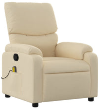 Massagesessel Creme Stoff