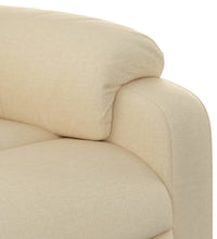 Massagesessel Creme Stoff