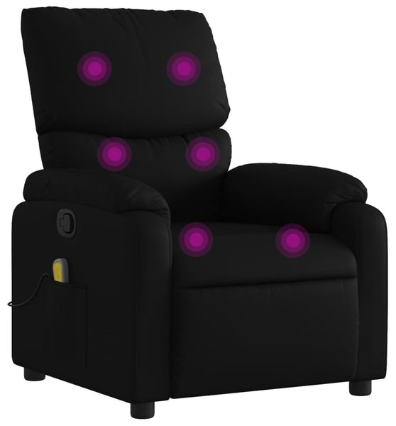 Massagesessel Schwarz Kunstleder