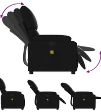 Massagesessel Schwarz Kunstleder