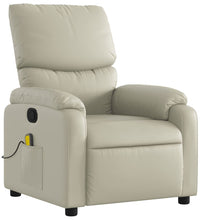 Massagesessel Creme Kunstleder