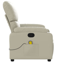 Massagesessel Creme Kunstleder