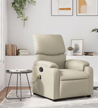 Massagesessel Creme Kunstleder
