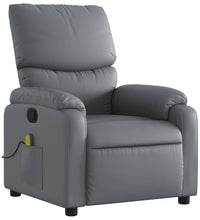 Massagesessel Grau Kunstleder
