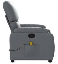 Massagesessel Grau Kunstleder
