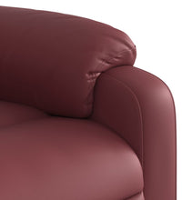 Massagesessel Weinrot Kunstleder