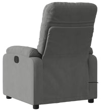 Massagesessel Dunkelgrau Mikrofasergewebe