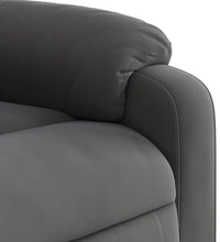 Massagesessel Dunkelgrau Mikrofasergewebe