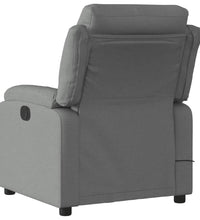 Massagesessel Dunkelgrau Stoff