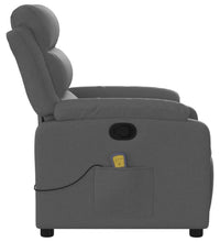 Massagesessel Dunkelgrau Stoff