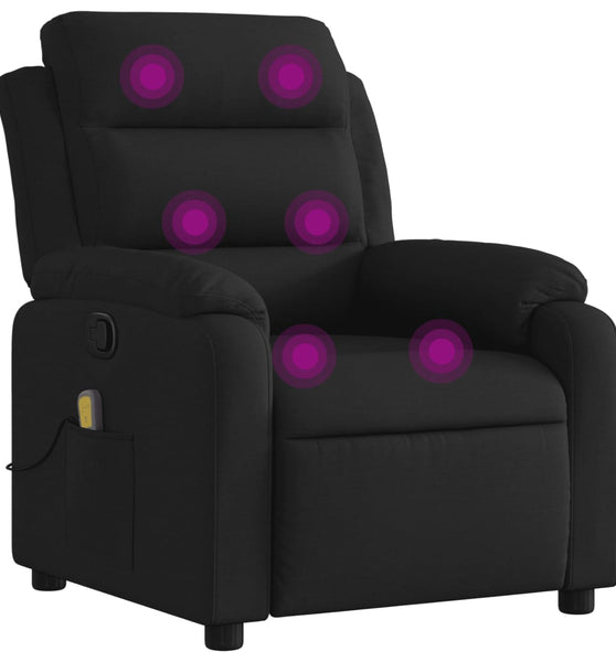 Massagesessel Schwarz Stoff