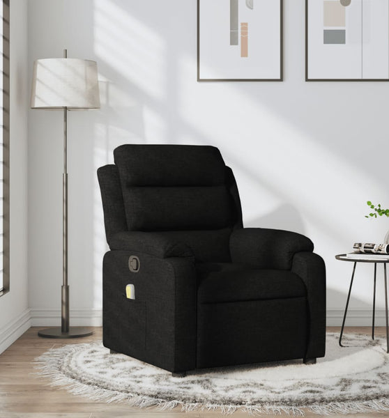 Massagesessel Schwarz Stoff