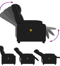 Massagesessel Schwarz Kunstleder