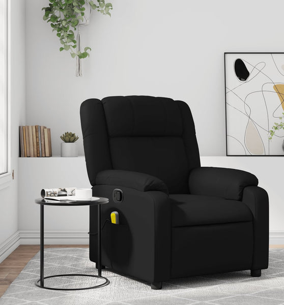 Massagesessel Schwarz Kunstleder