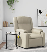 Massagesessel Creme Kunstleder