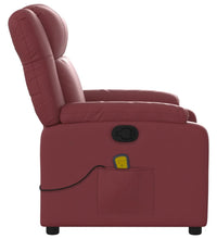 Massagesessel Weinrot Kunstleder