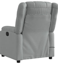 Massagesessel Hellgrau Stoff