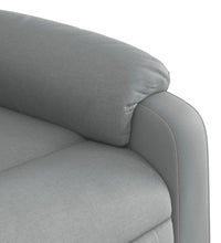 Massagesessel Hellgrau Stoff
