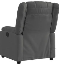Massagesessel Dunkelgrau Stoff